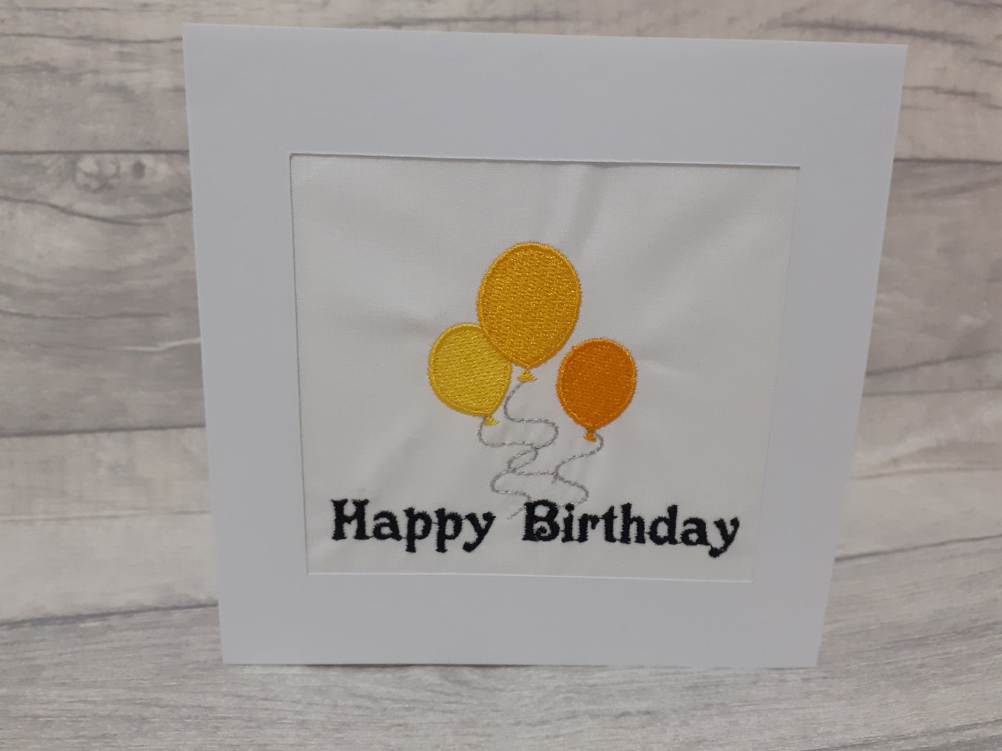 Happy Birthday Balloons Card - 6 colours available