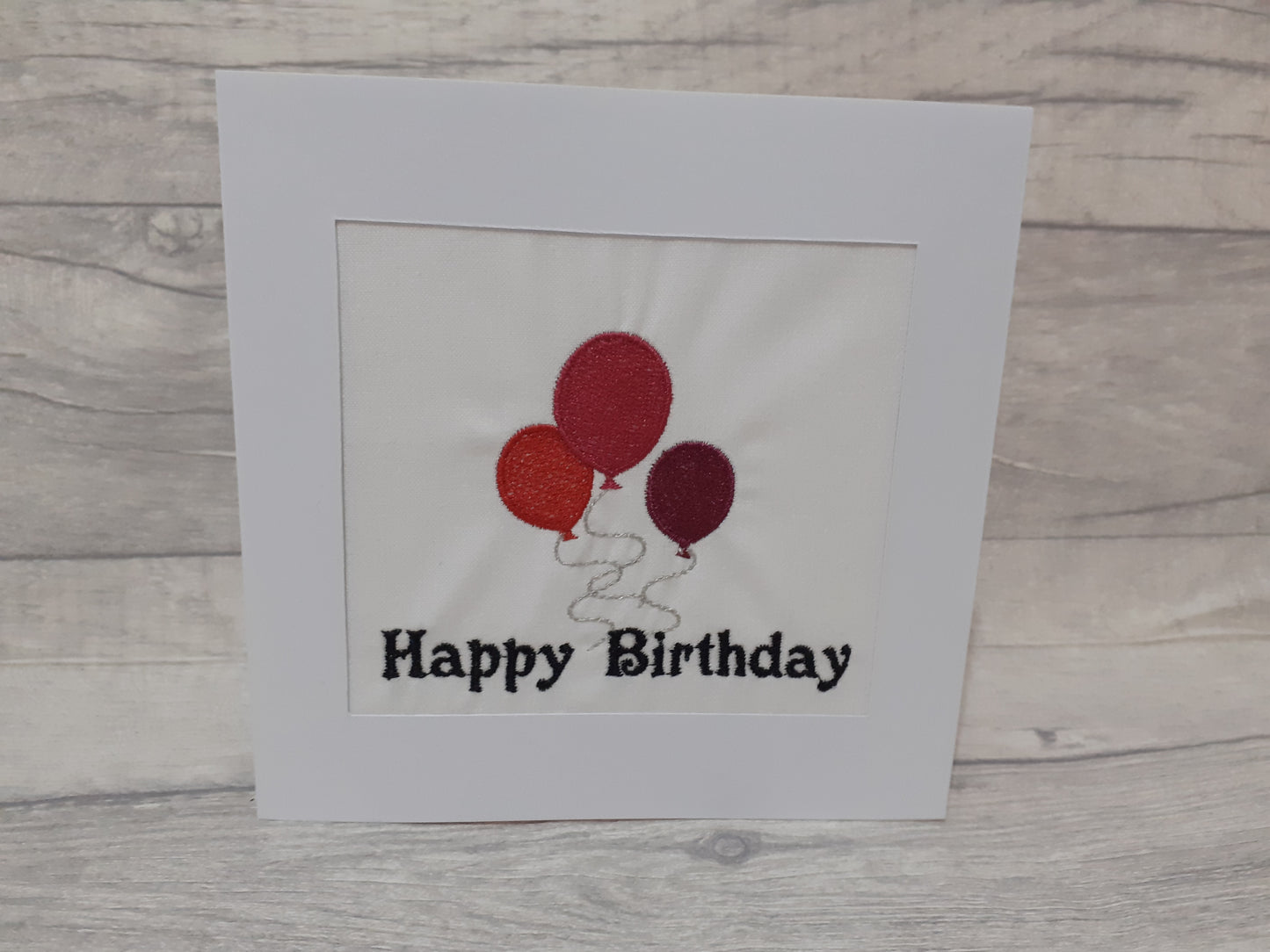 Happy Birthday Balloons Card - 6 colours available