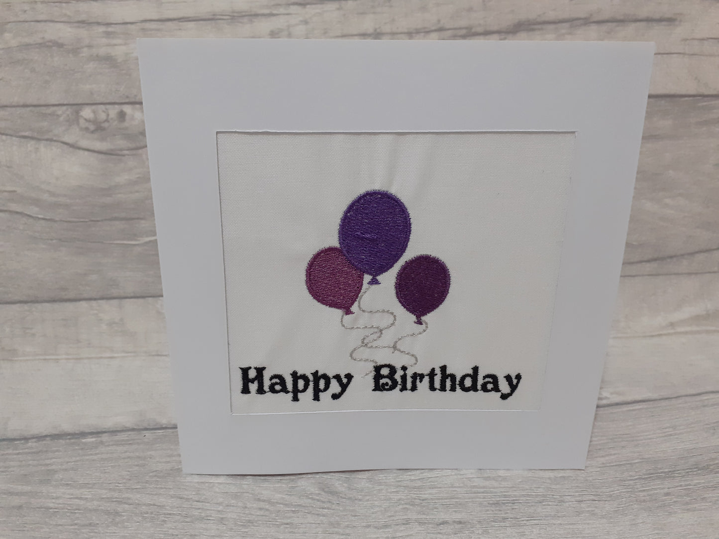 Happy Birthday Balloons Card - 6 colours available