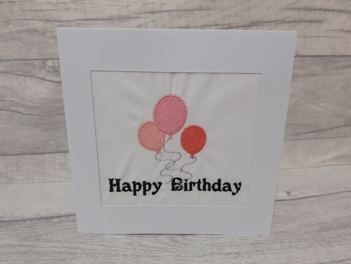 Happy Birthday Balloons Card - 6 colours available