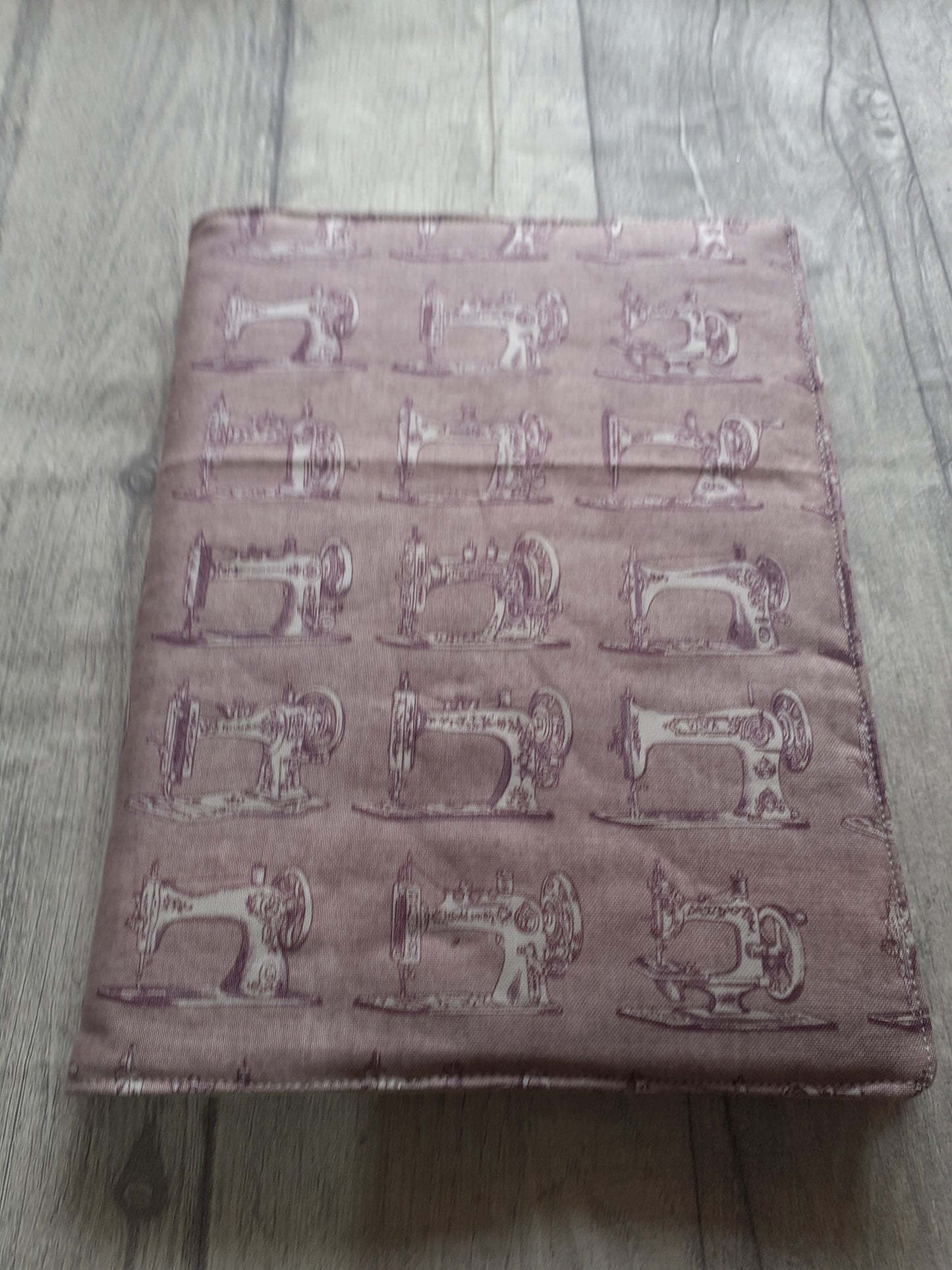 Purple Antique Sewing Machine A5 Notebook Cover