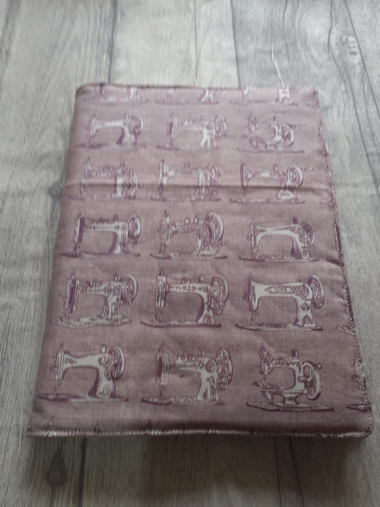 Purple Antique Sewing Machine A5 Notebook Cover