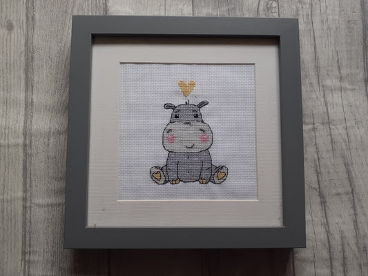 Elephant Completed Cross Stitch