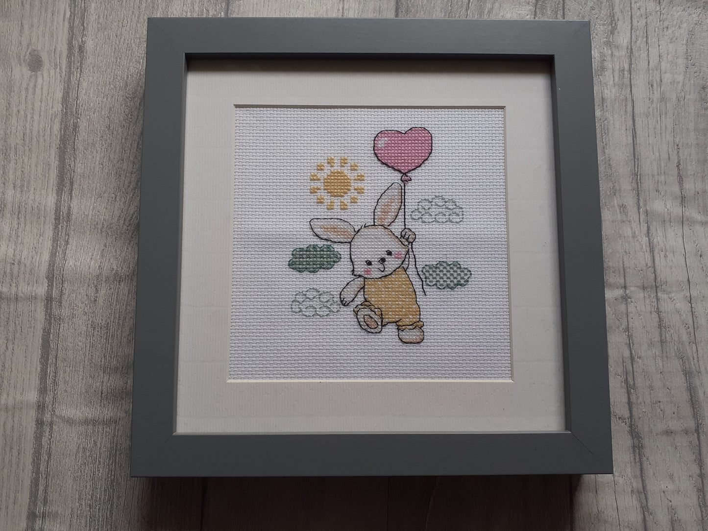 Rabbit Completed Cross Stitch