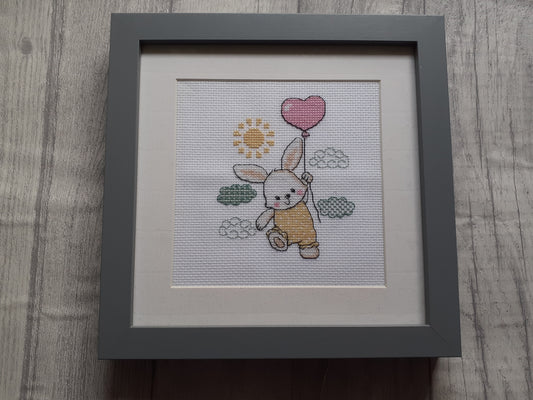 Rabbit Completed Cross Stitch