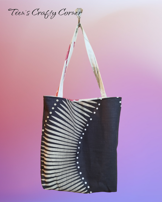 Reusable, Reversible Tote Bag - Medium