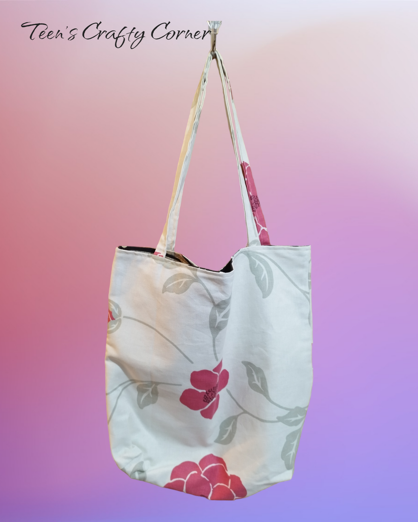 Reusable, Reversible Tote Bag - Medium