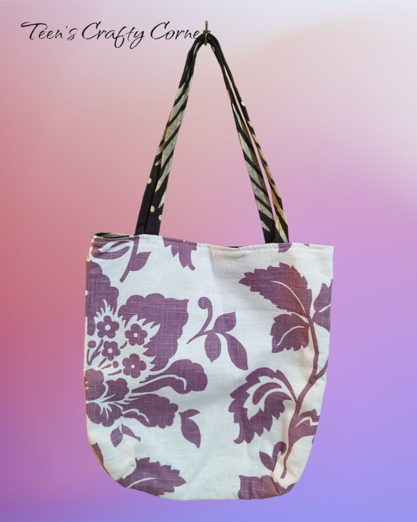 Reusable, Reversible Tote Bag - Medium